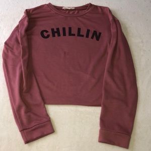 Sweatshirt crop top
